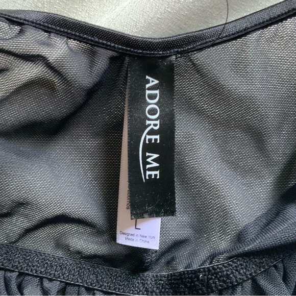 Adore Me Black Lace Chemise - Picture 4 of 4